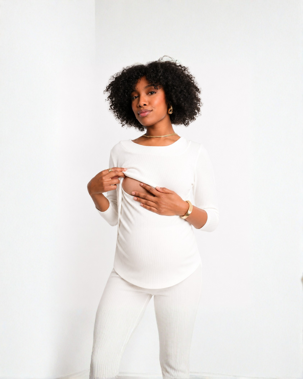 Polera de Lactancia Cotton Soft